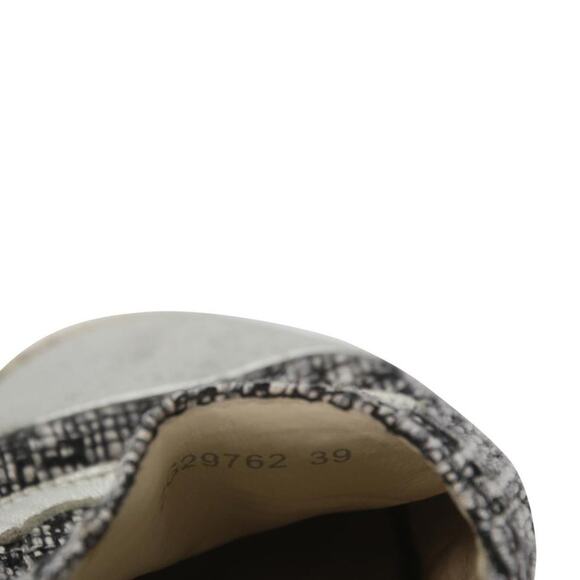 Chanel Espadrille 39 Tweed Canvas Leather Cc Cap-toe Flats CC-0402N-0100 - Picture 10 of 11